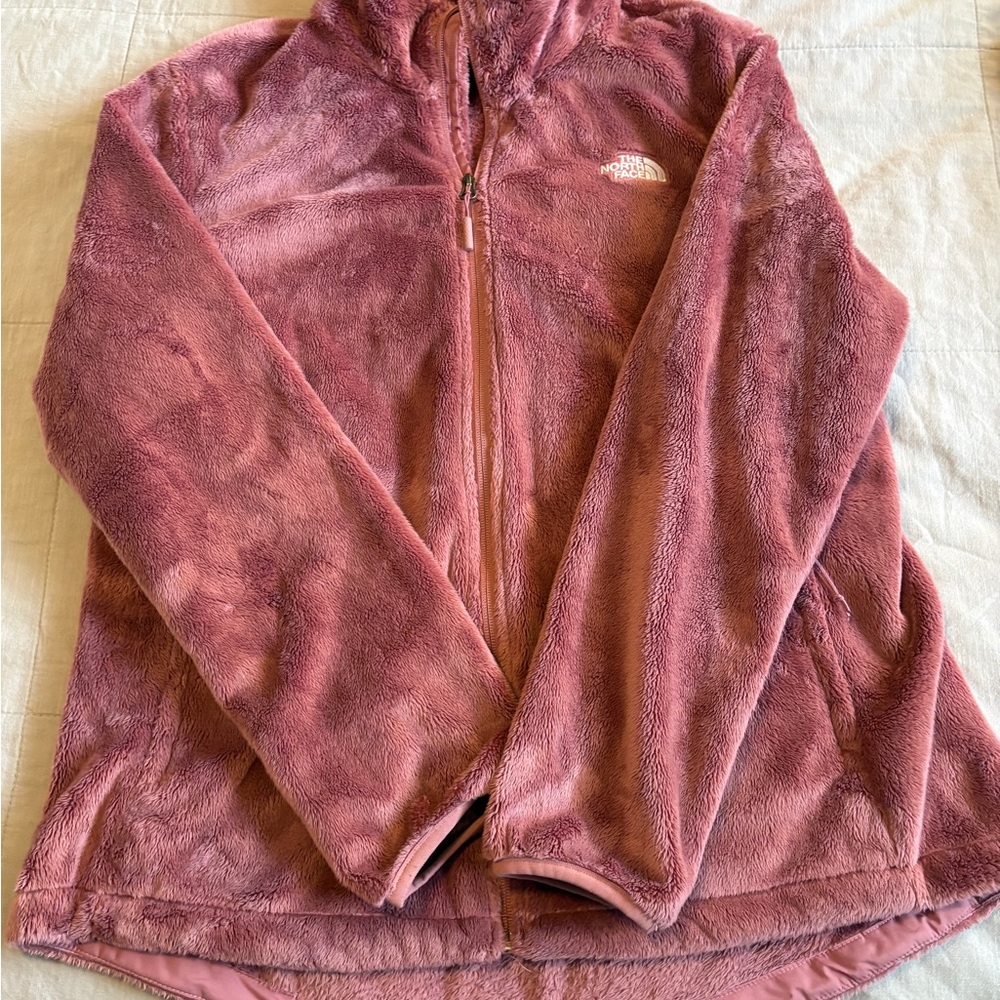 The North Face Plush Osito Full-Zip Fleece Jacket - Rose Mauve